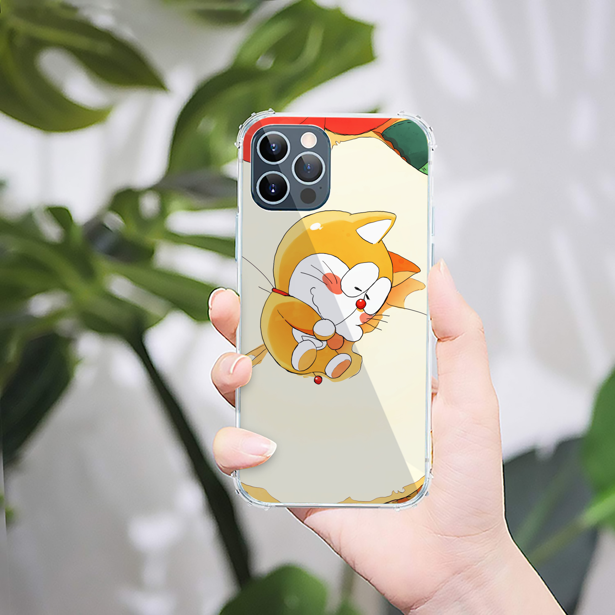 （画像用） ドラえもん Doraemon 【iPhone 12シリーズ対応】透明スマホケース（クリアソフトケース）